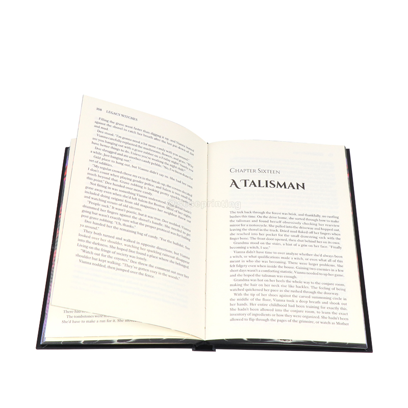 Create Hardcover Novel Book Custom Book Printing Sprayed Edges