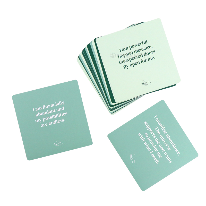 Printing Card Game Custom Affirmation Quotes Inspirational Cards