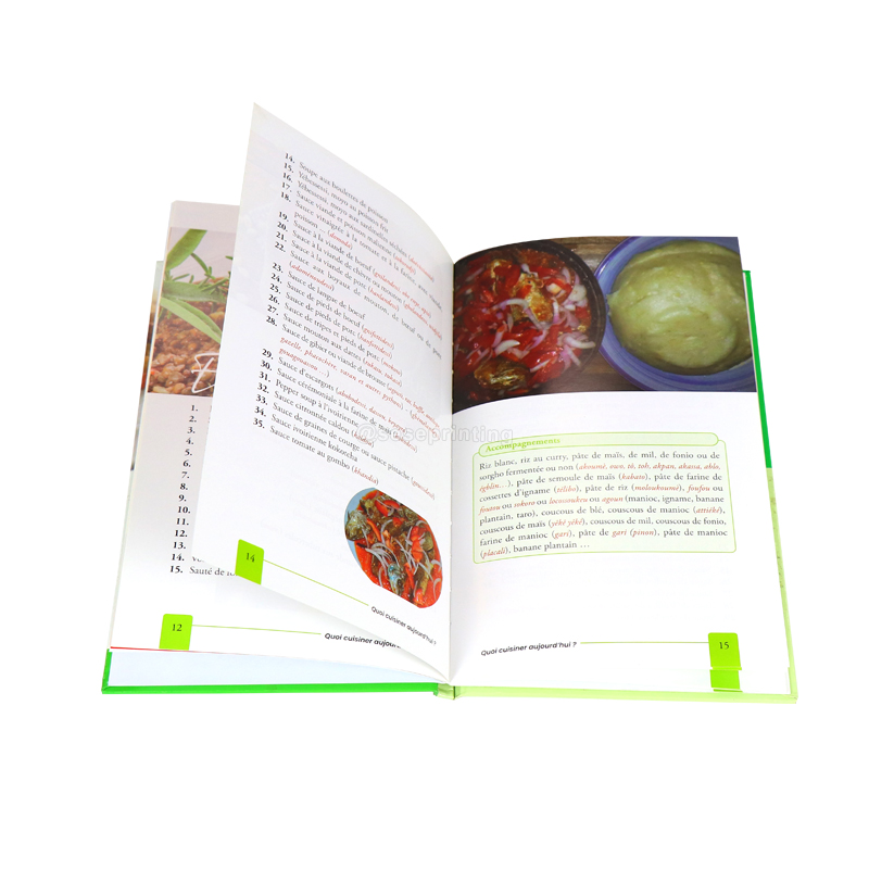 Publishing Printing Book Custom Cookbook Hardcover Recipe Book