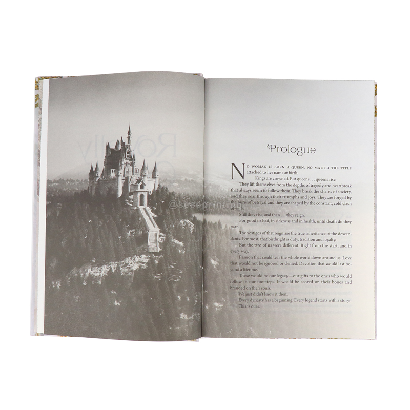 Custom A5 Novel Book Printing Hardcover Books with Sprayed Edge