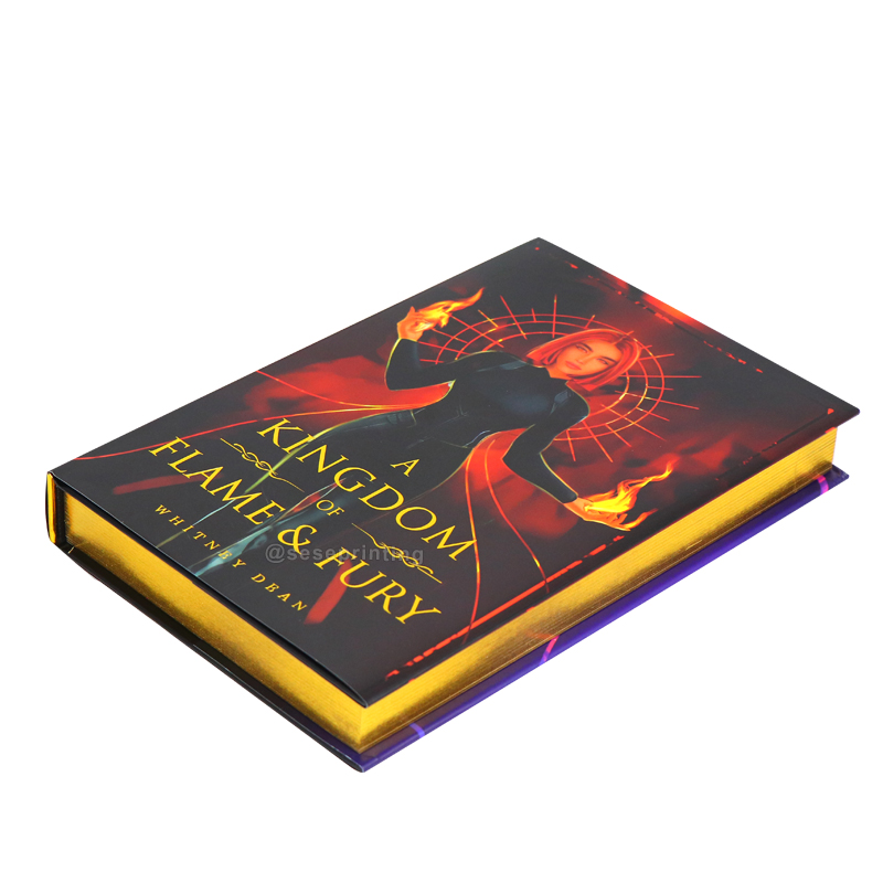 Luxury Hardcover Book Custom Foil Books Printing Stencil Edges