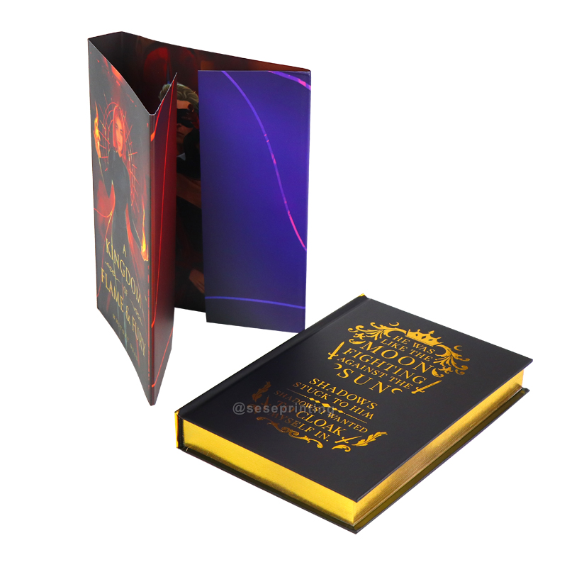 Luxury Hardcover Book Custom Foil Books Printing Stencil Edges