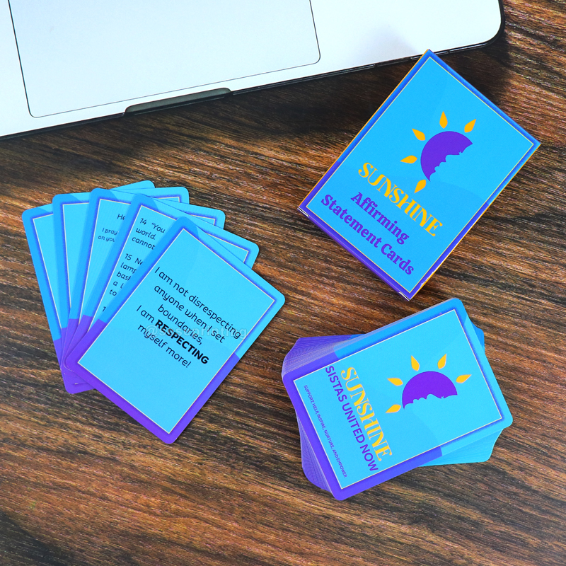 Create Your Own Affirmation Cards Custom Playing Card Printing