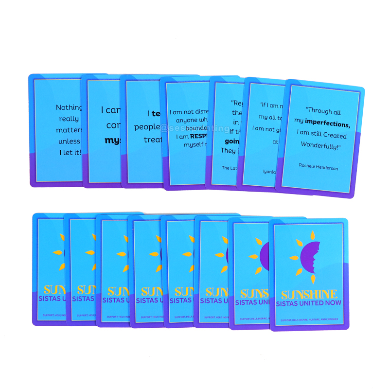 Create Your Own Affirmation Cards Custom Playing Card Printing