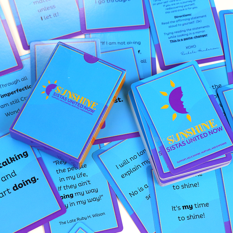 Create Your Own Affirmation Cards Custom Playing Card Printing