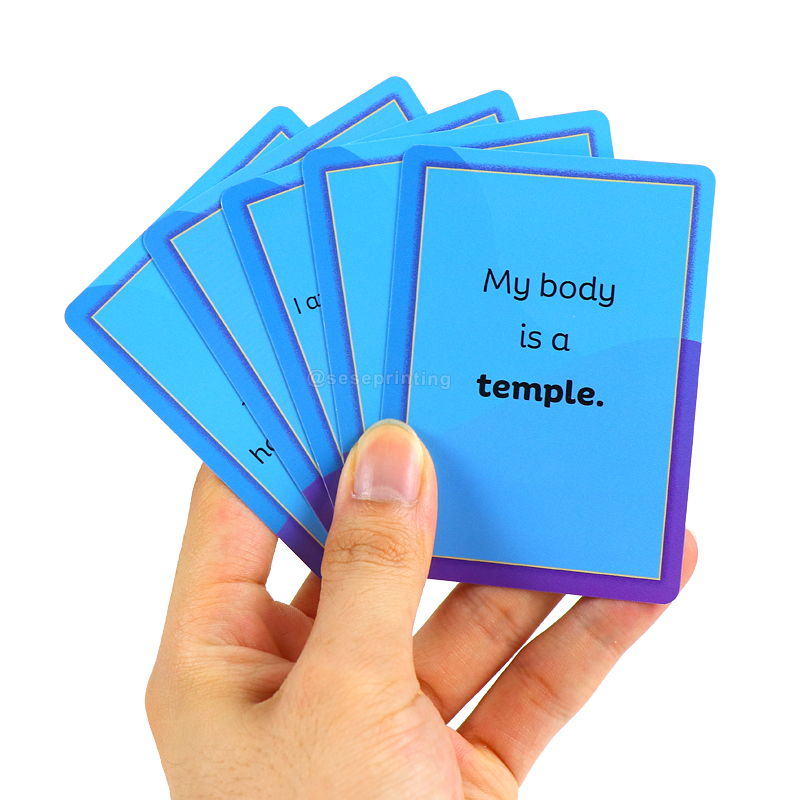 Create Your Own Affirmation Cards Custom Playing Card Printing