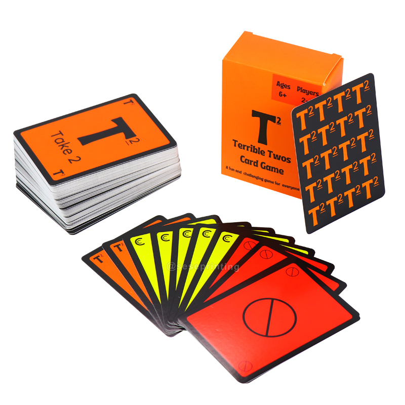 Terrible Twos Game Cards Custom Printing Personalized Playing Card