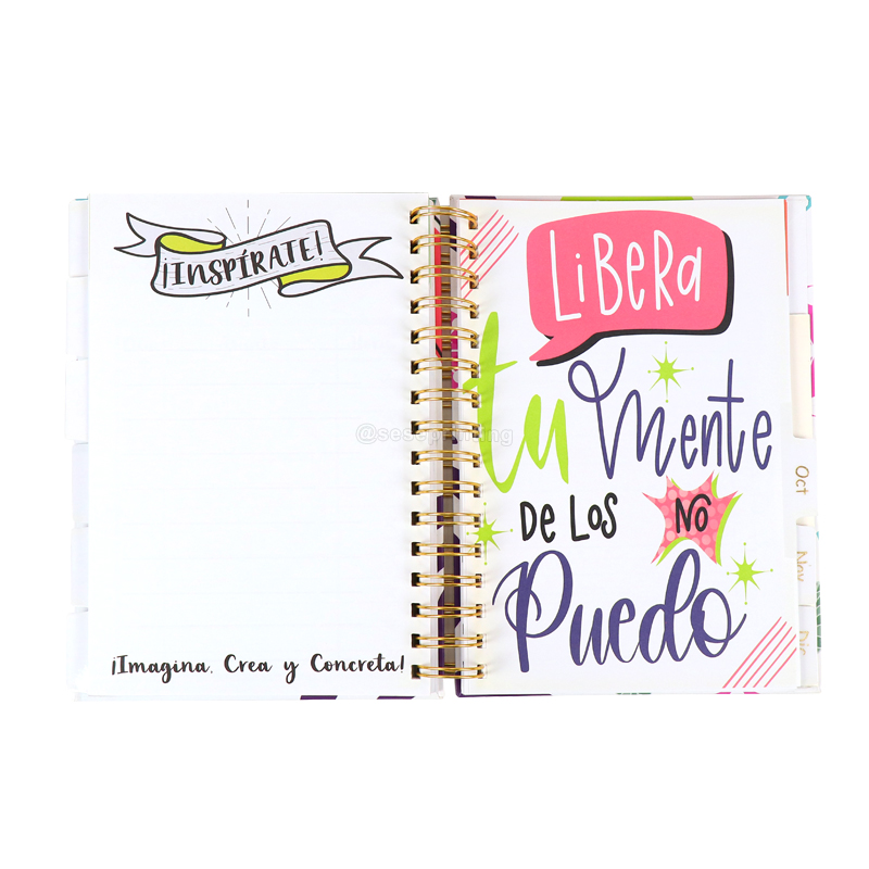 Spiral Notebook Custom Diary Journal Printing Daily Agenda Planner