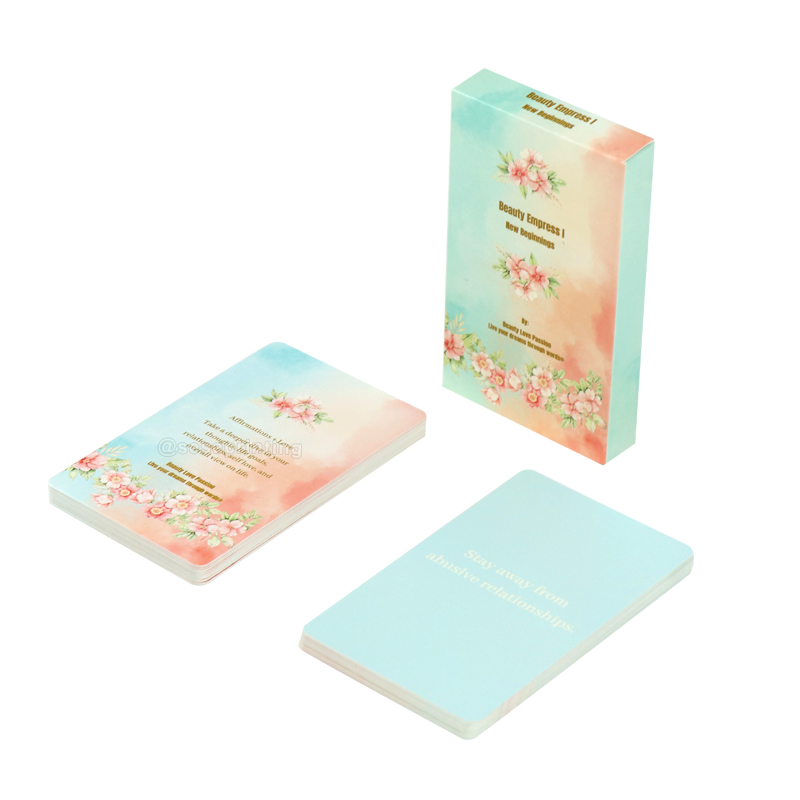 Custom Card Game Printing Self Love Positive Affirmation Cards