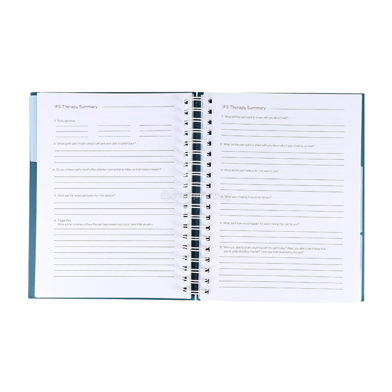 IFS Therapy Companion Journal Printing Hardcover Spiral Planner