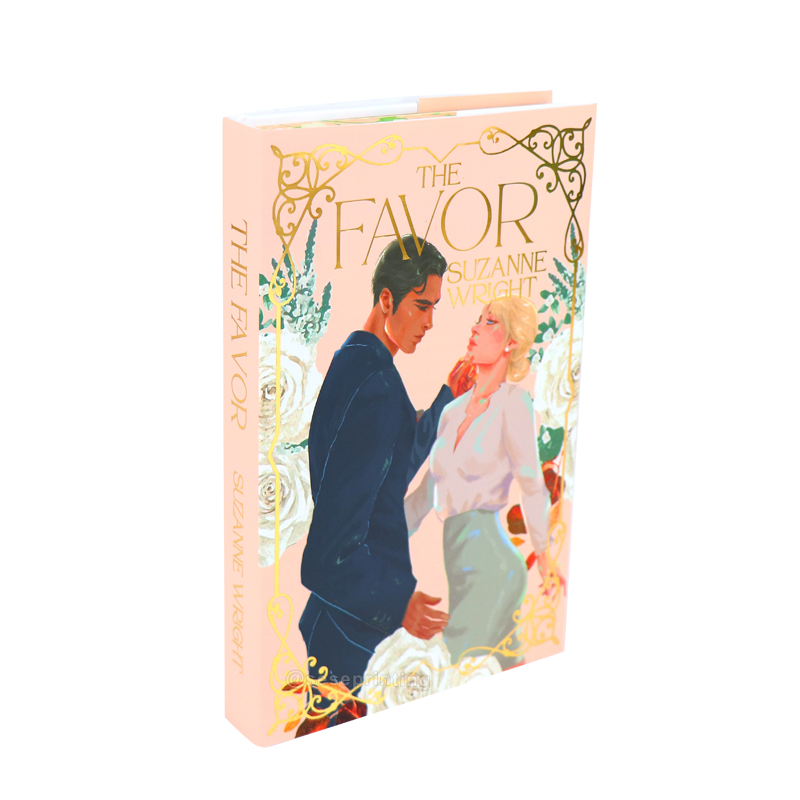 Custom Romance Books Printing Hardback Book with Foil Stamping