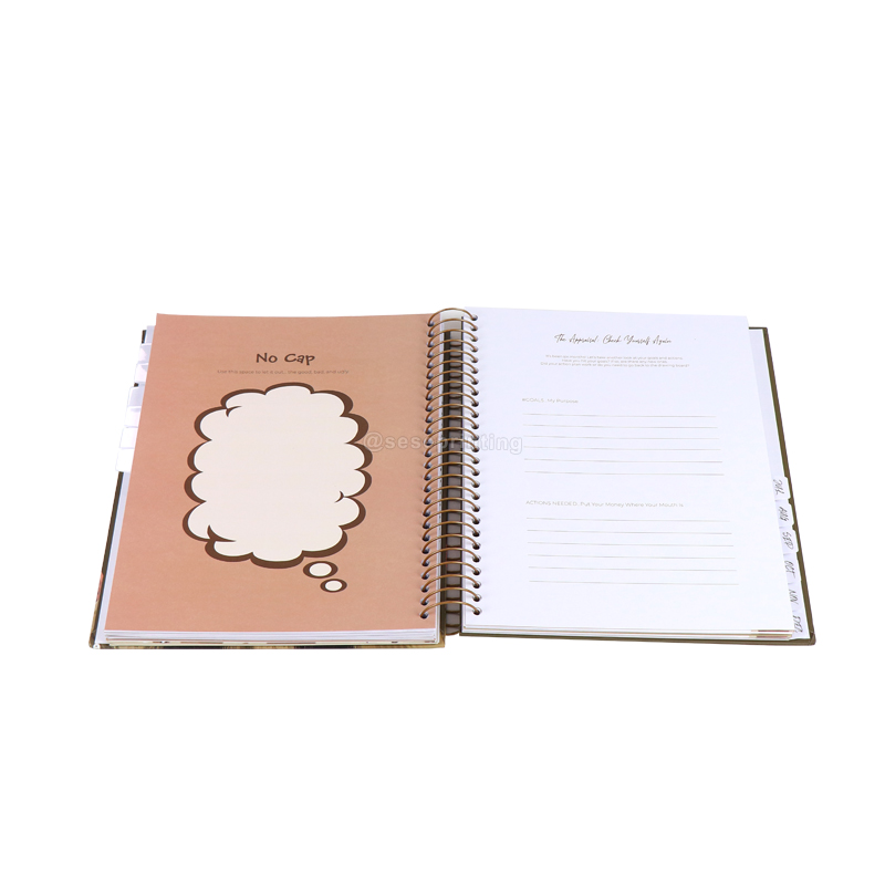 Printing Spiral Weekly and Monthly Planner Notebook with Sticker