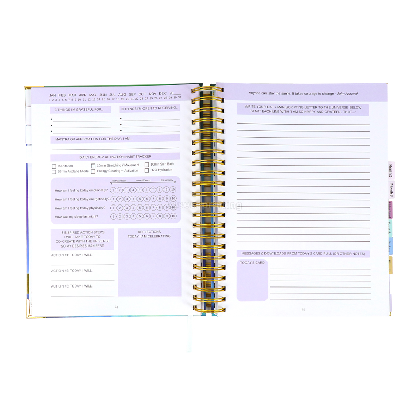 Spiral Notebook Printing Spiritual Planner Manifestation Journal