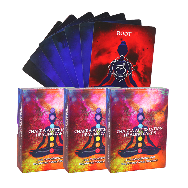 Affirmation Healing Cards for Awakening and Balancing Your Chakra