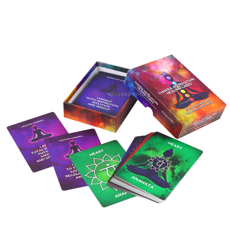 Affirmation Healing Cards for Awakening and Balancing Your Chakra