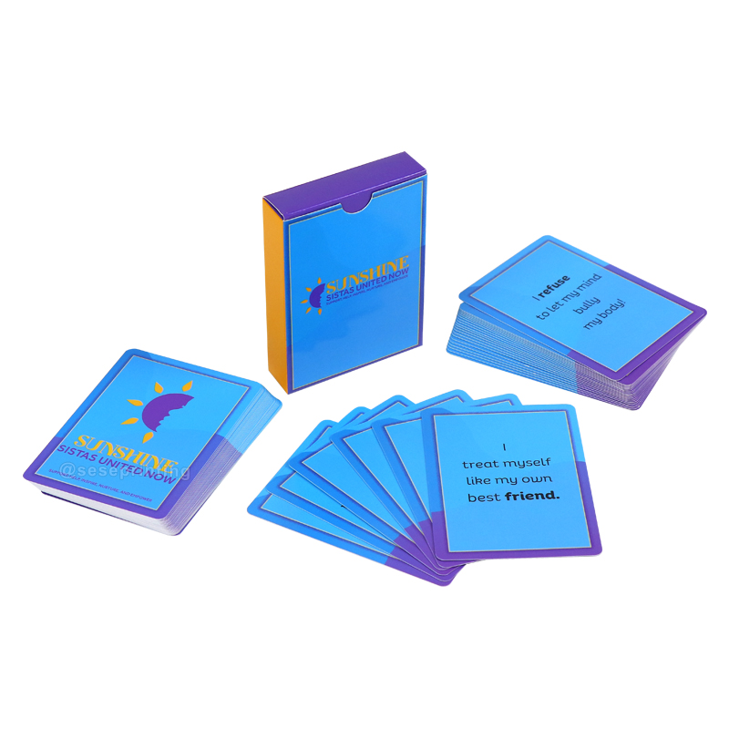 Life Quotes Encouragement Card Game Printing Affirmation Cards