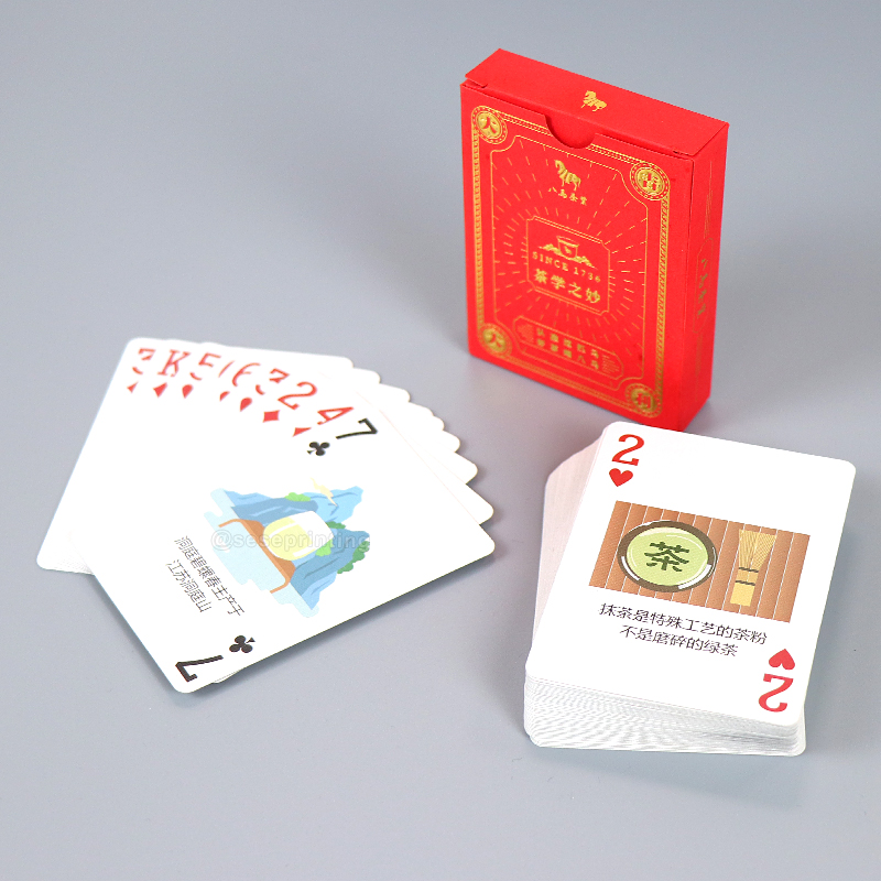 Personalised Tea Educational Learning Flashcards Printing Service