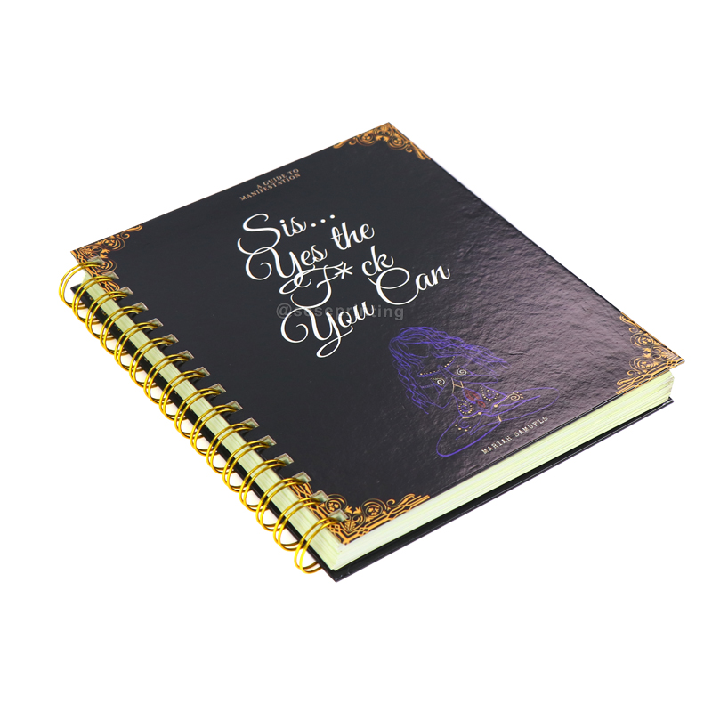 Printing Hardcover Spiral Journal Notebook Weekly Grateful Planner