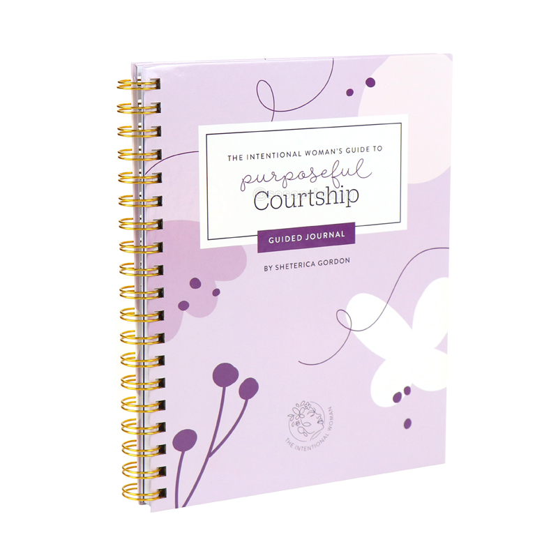 Custom Spiral Notebook Printing Women Courtship Guided Journal