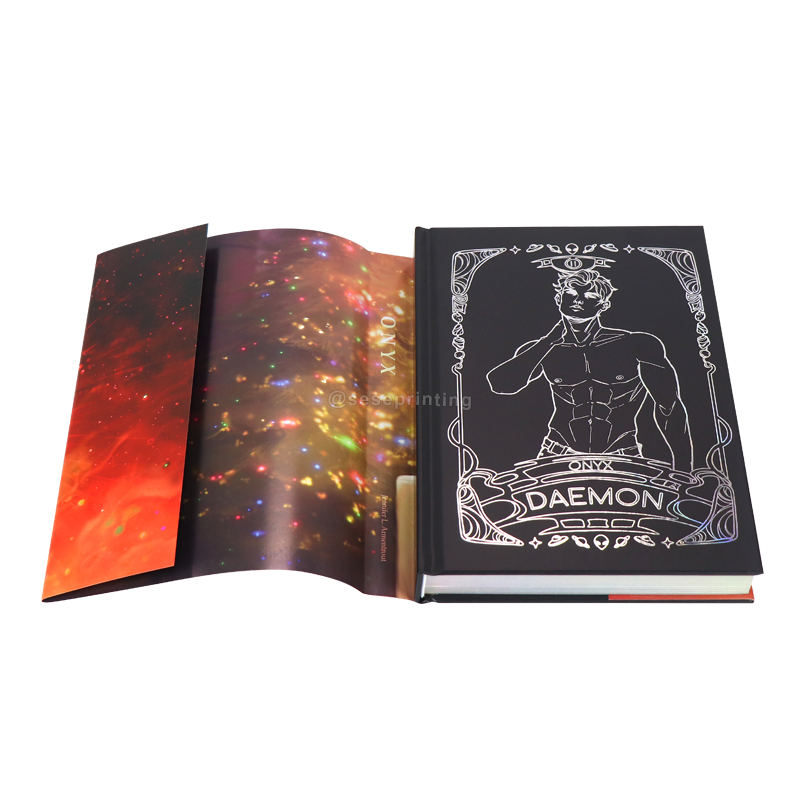 Publishing Hardback Book Printing Holographic Foil Sprayed Edges