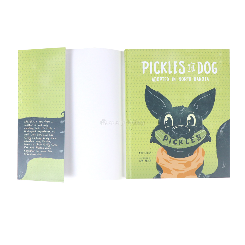 Custom Printing Kids Hardcover Illustrated Book with Dust Jacket