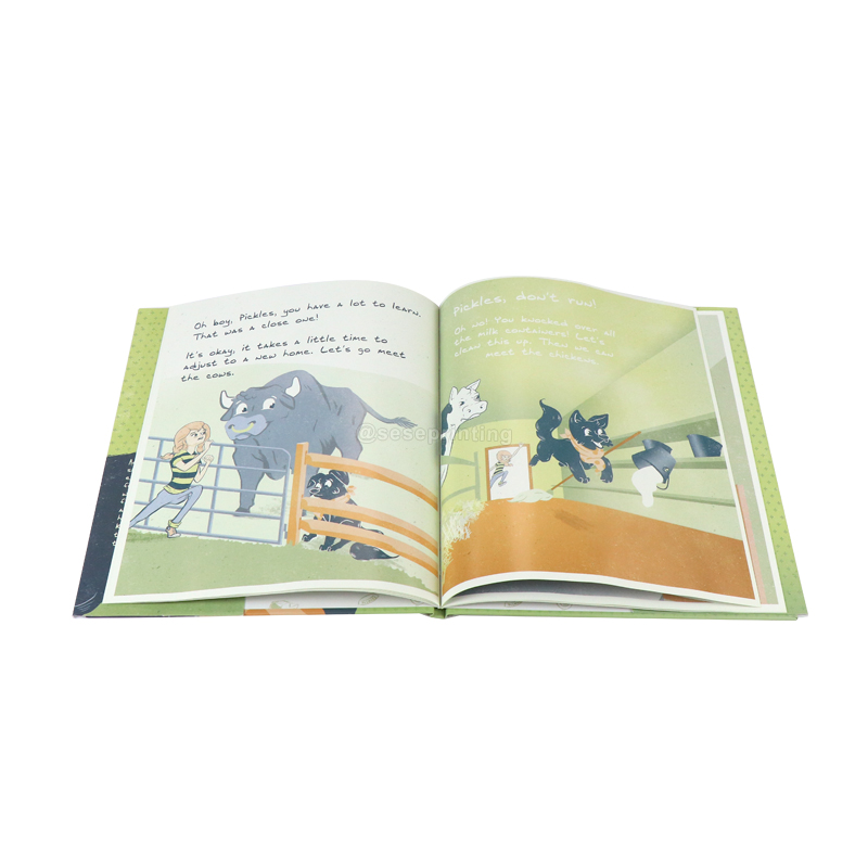 Custom Printing Kids Hardcover Illustrated Book with Dust Jacket