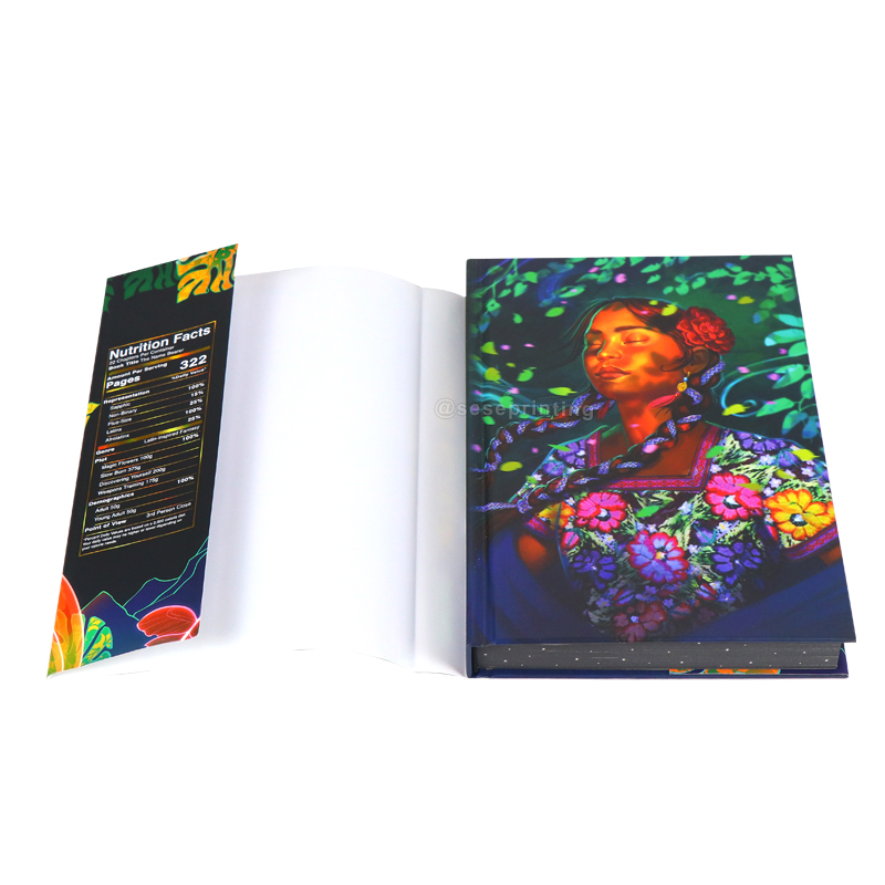 Holographic Foiled Hardcover Book: Sprayed Edges and Full Color Dust Jacket