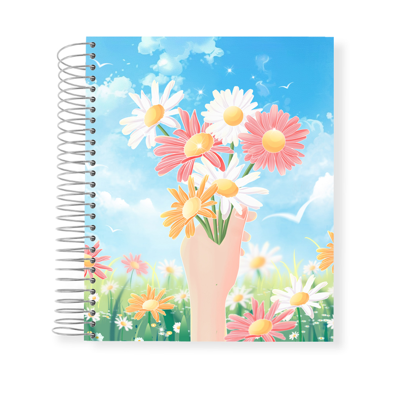 Custom Cover Journal Printing Daily Spiral Planner Organizer