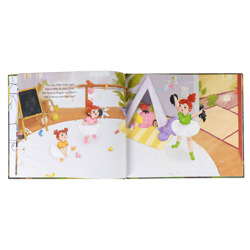 Custom Size Matte Hardback Kids Educational Books Printing