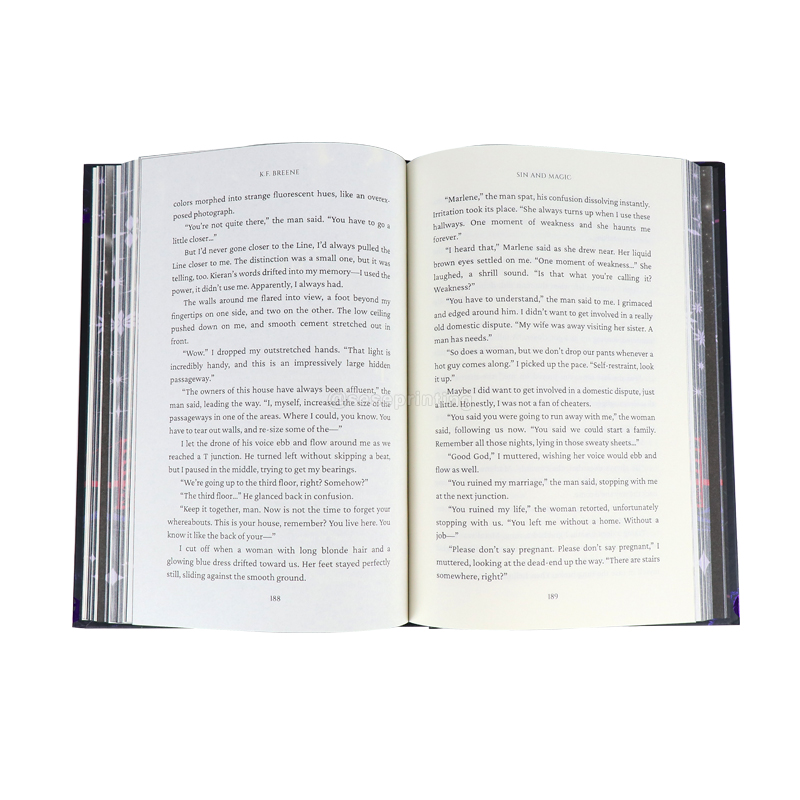 Publishing Sprayed Edges Hardcover Chapter Book Printing Services