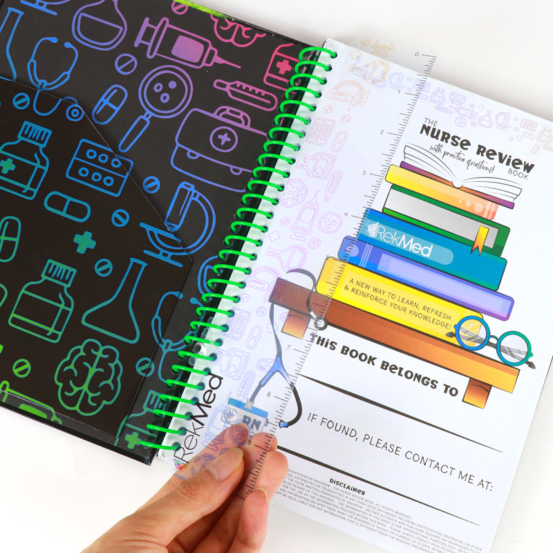 Personalized Printing Spiral Hardcover Daily Nurse Student Planner