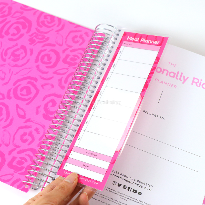 Custom Printing PVC Cover Expense Tracker Budget Planner Set