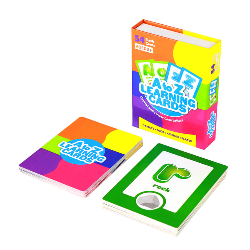 Custom Kids Capital and Lower Case Letters Flash Cards Printing