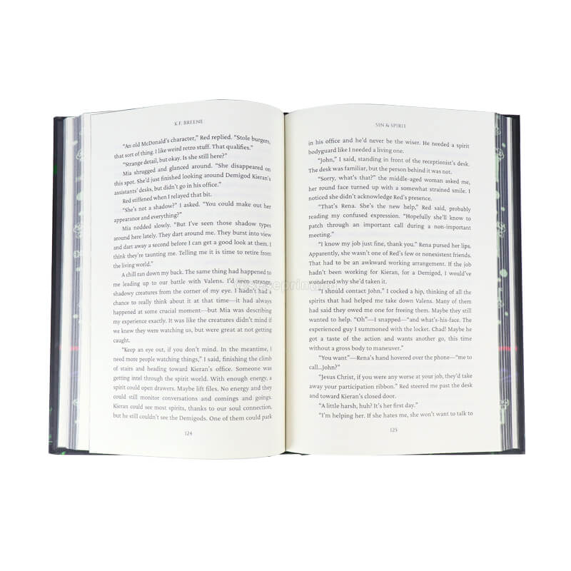 Professional Hardback Novels Printing with Digital Sprayed Edges