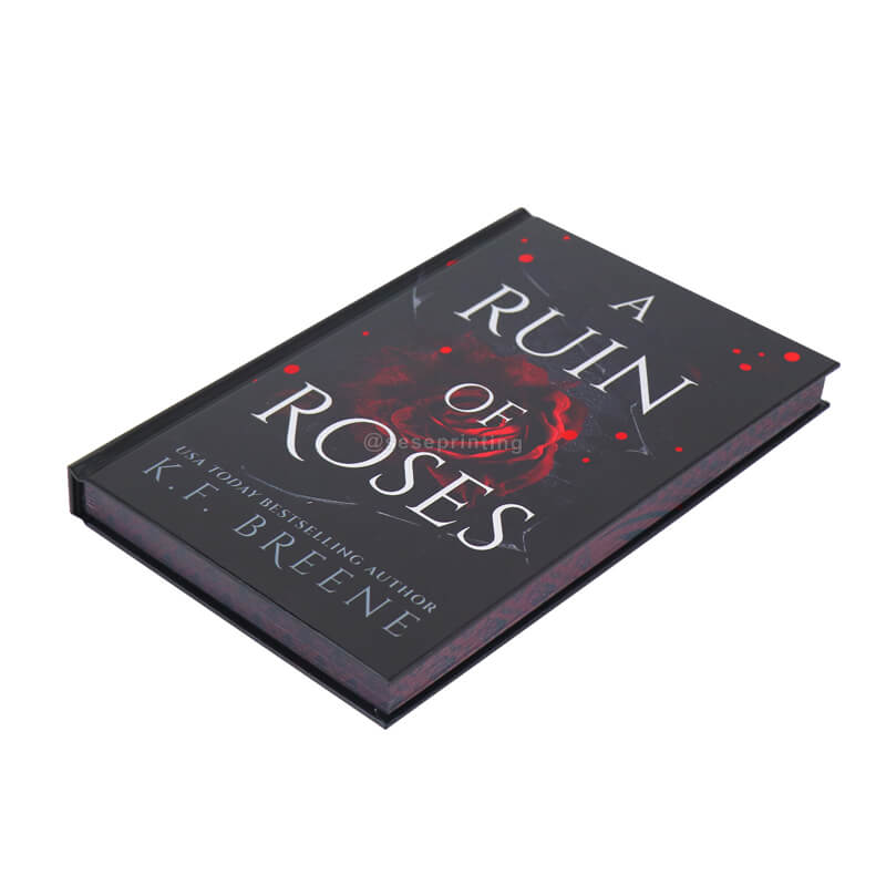 Custom Hardback Romantic Novel Books Printing with Sprayed Edges