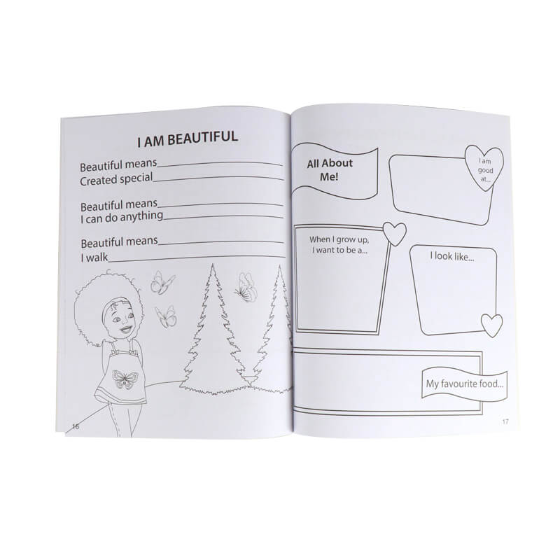 Custom Printing Softcover Activity and Coloring Book for Kids