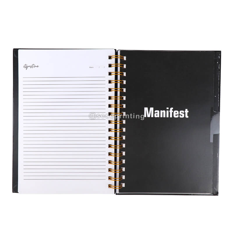 A5 Spiral Notebook Weekly Planner Printing Manifestation Journal