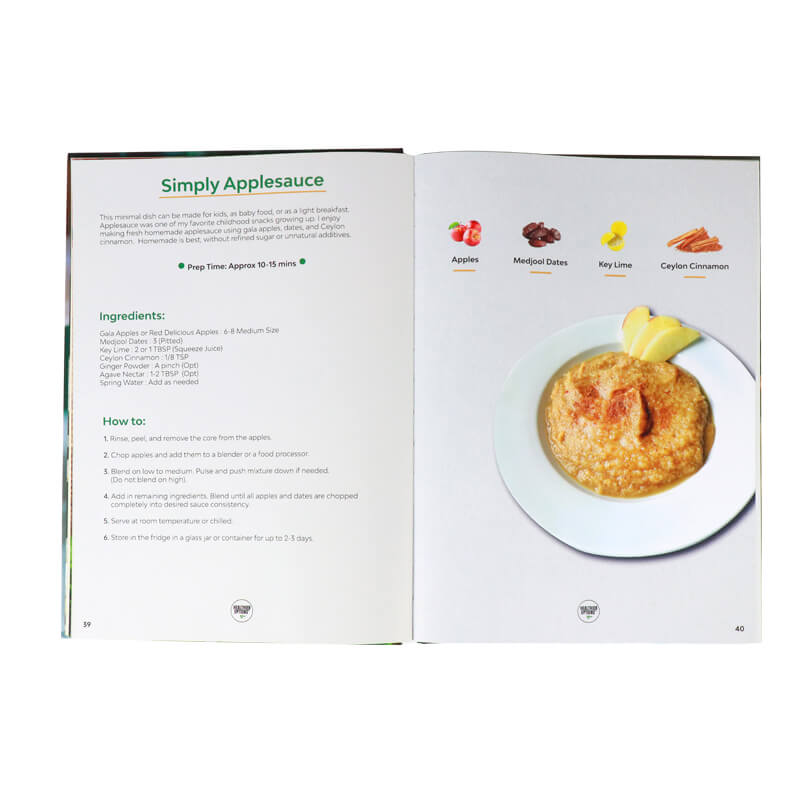 Make Your Own Cookbook Full Color Printing Hardcover Recipe Book