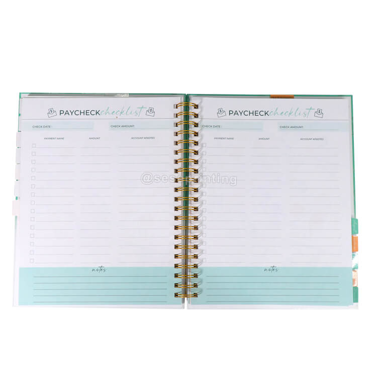 Custom Budget Planner Set Printing with Stickers and Envelopes