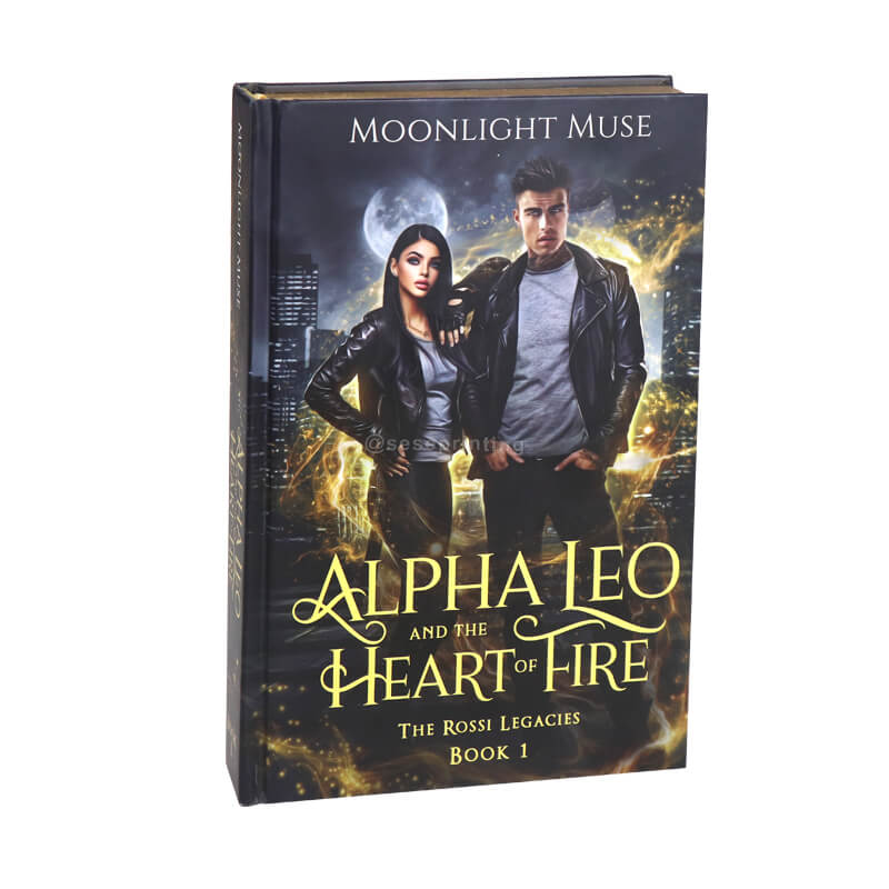 Full Color Foiled Hardback Romance Novel Printing with Gold Edges