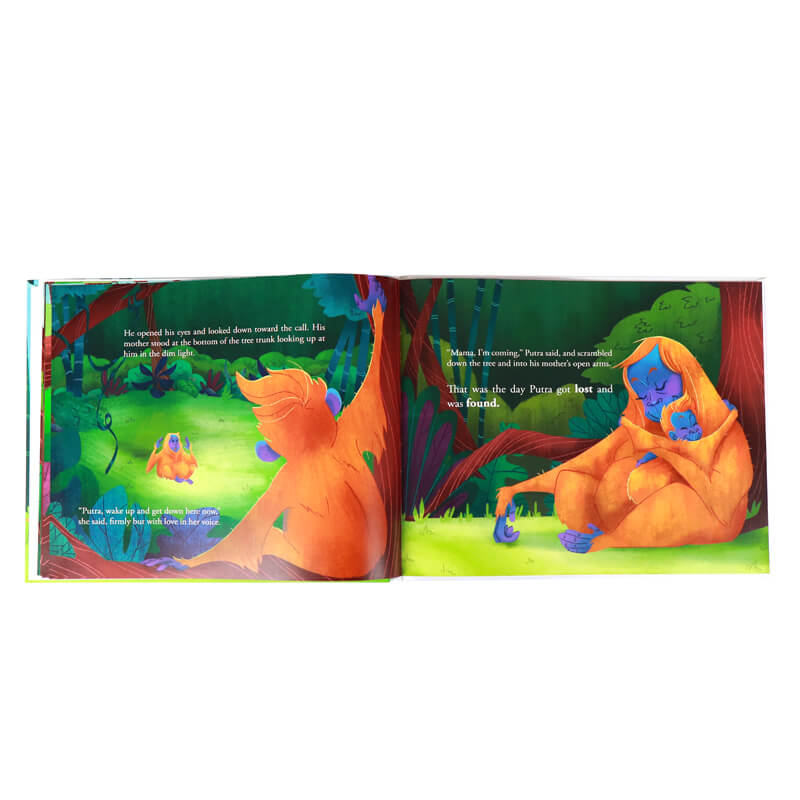 Publishing Book Printing Matte Hardcover Children Story Book