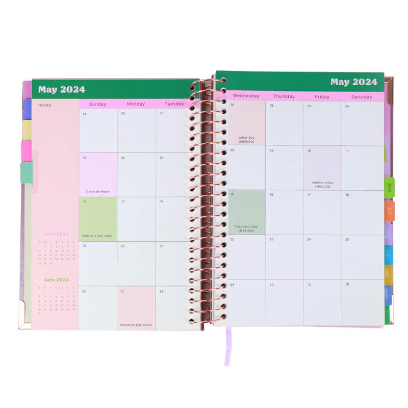 Personalized Journal Printing Hardcover Spiral Notebook Planner