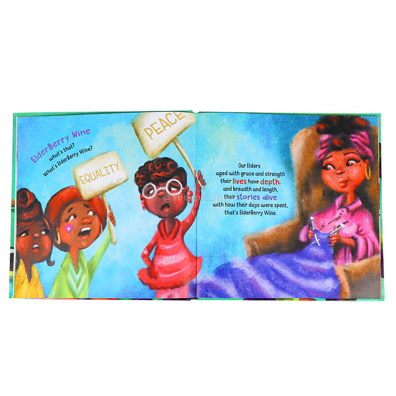 Professional Custom Size Book Printing Hardcover Children Book