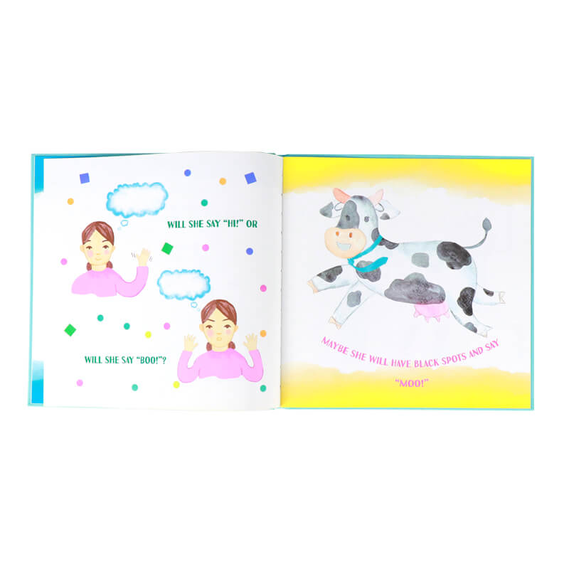 Customize Square Size Hardback Children Learning Books Printing