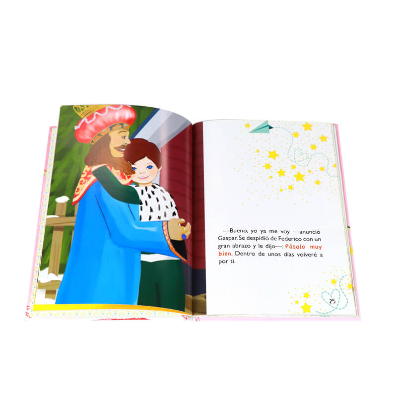 Spanish Christmas Story Books Hardcover Children Book Printing