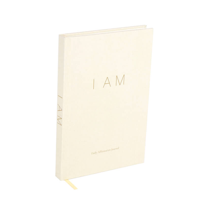 Custom Linen Fabric Hardcover Daily Affirmation Journal Printing