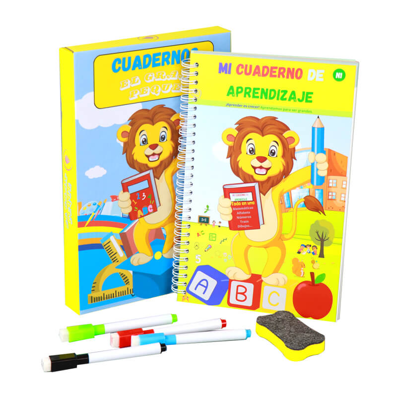 Reusable 3D Groove Copybook Children Educational Book Printing