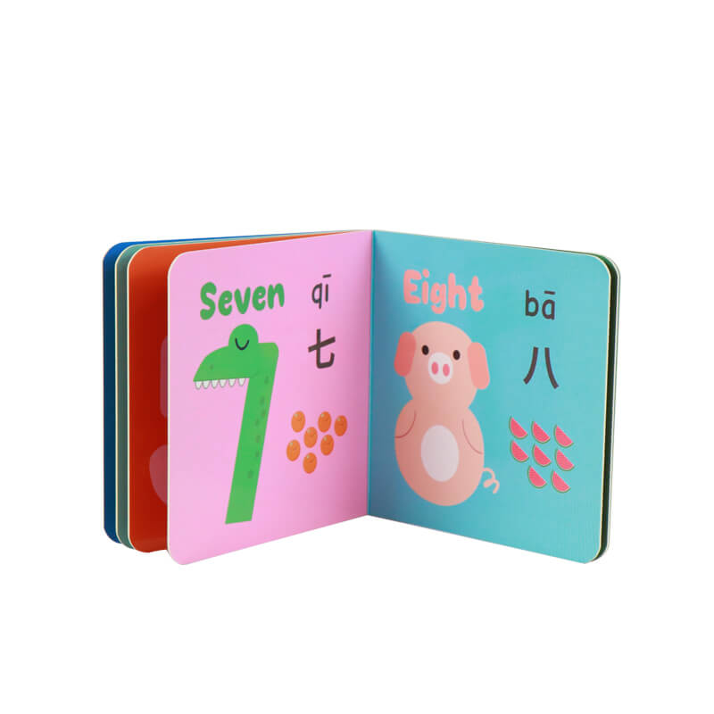 Boardbook Publisher Custom Baby Learning Cardboard Book Printing