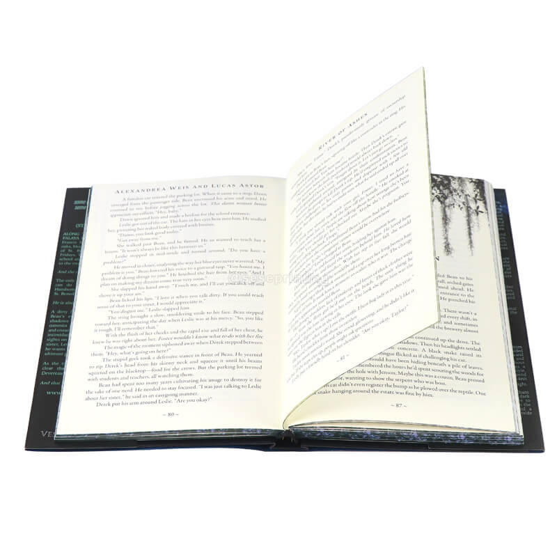 Foiled Hardcover Romance Book with Stenciled Edges and Dust Covers