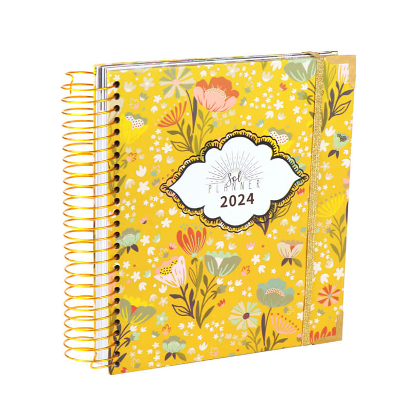 Diary Journal Customized Hardcover Spiral Monthly Planner Agenda